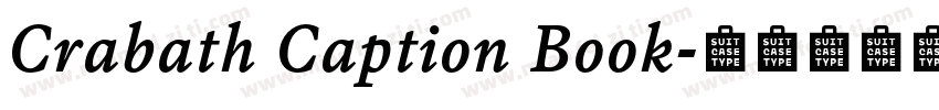 Crabath Caption Book字体转换